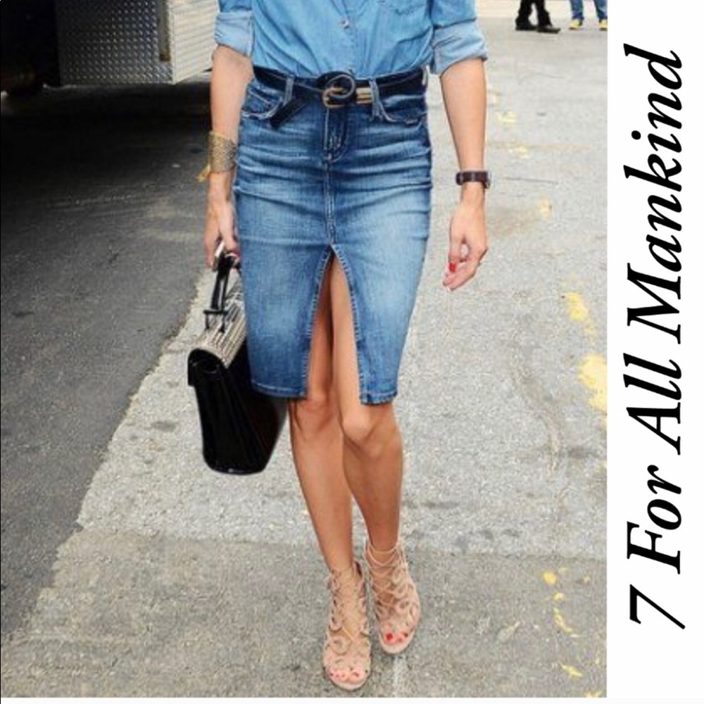 7 For All Mankind | Jerome Dehan Split Front Skirt